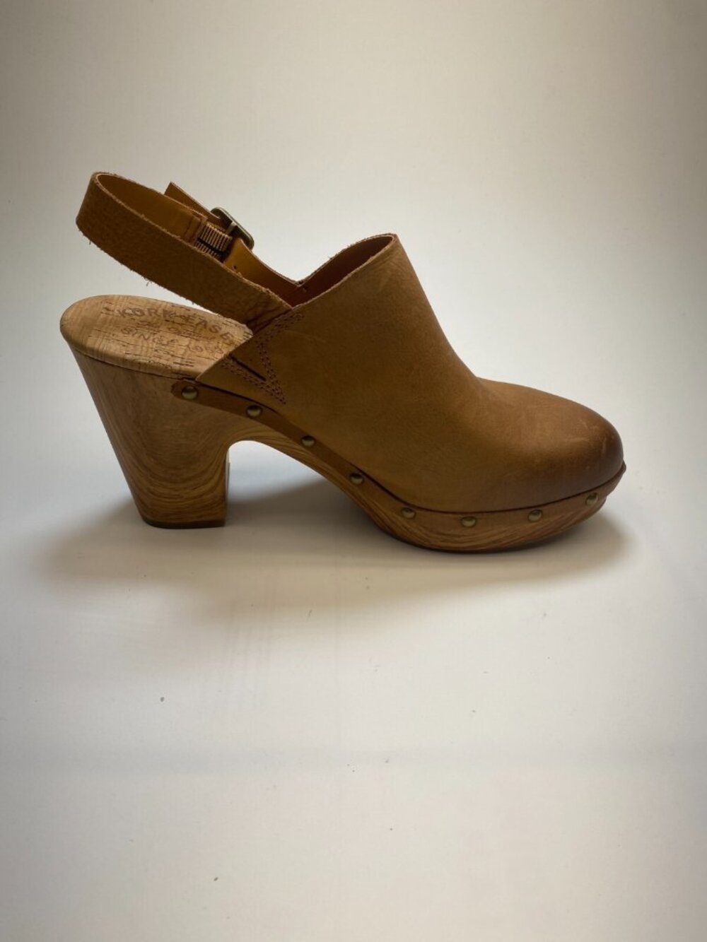 Kork-Ease Womens Brown Cork Leather Heel Sz 10M - Picture 5 of 8
